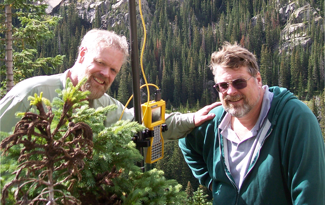 Flatirons surveying staff in the field.